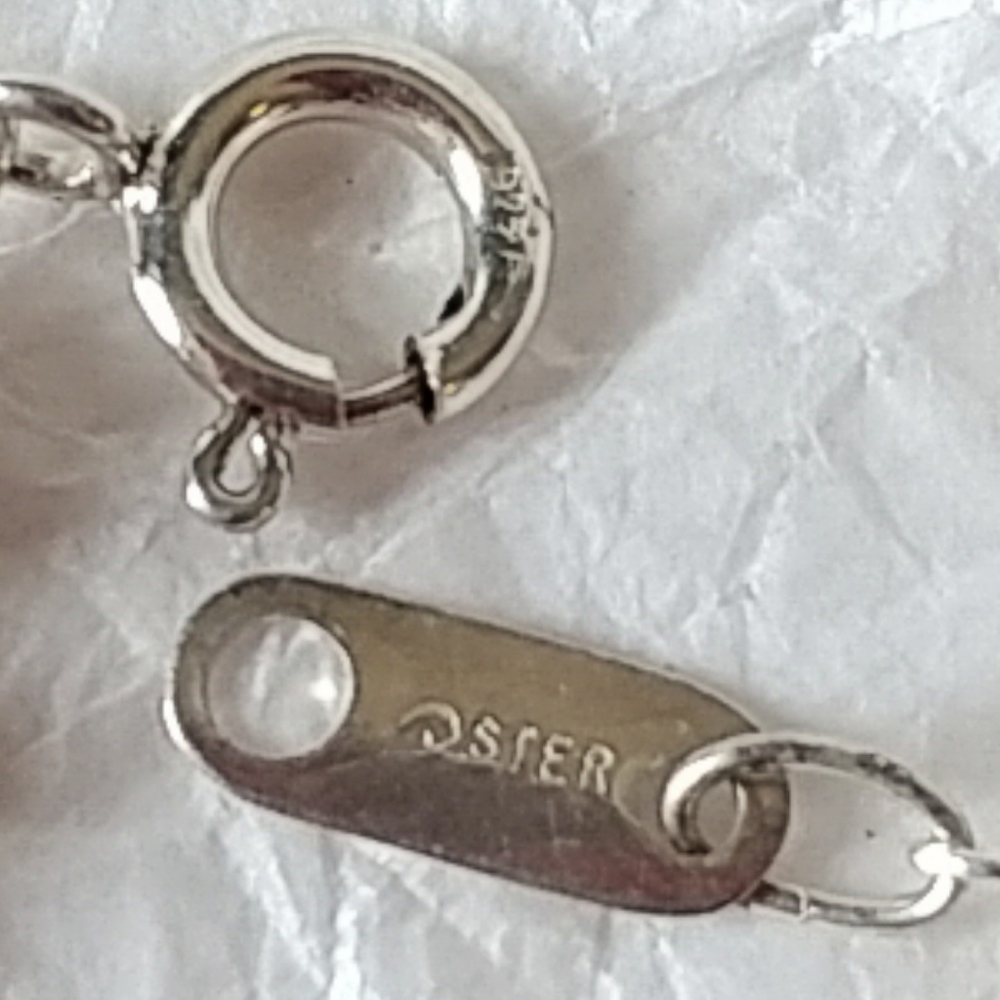 SOLD!!! STERLING SILVER BEAD BRACELET - 7" LONG - Picture 3 of 6